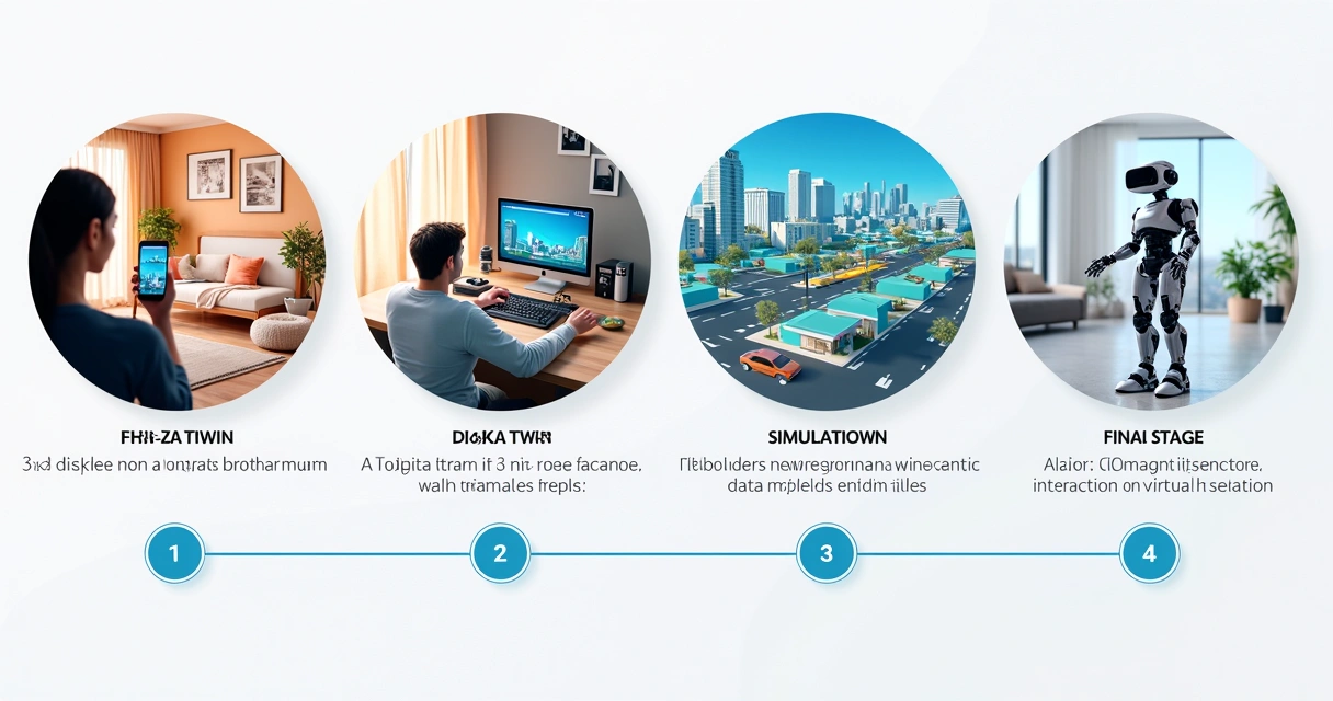 Etapas do pipeline de dados sintéticos para IA física 