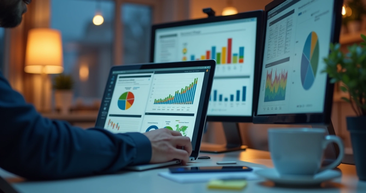 Revenue leader reviewing pipeline forecast charts