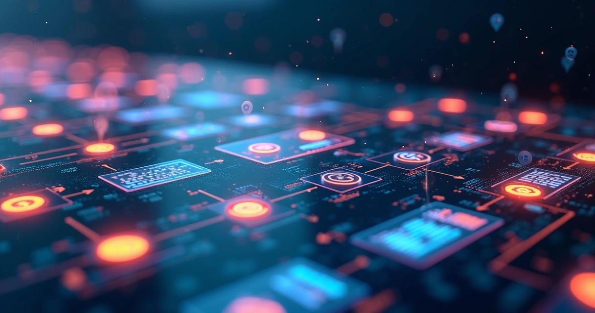 Fluxo de automação MLOps com múltiplos processos interligados por setas