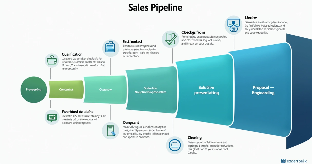 Etapas de processo de vendas organizadas em funil 