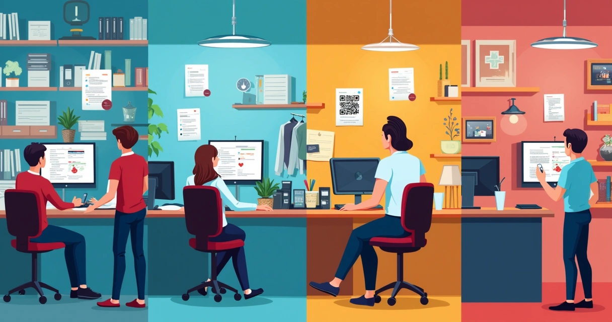 Painel mostrando setores varejo, saúde, indústria e imobiliária com fluxo Pix 