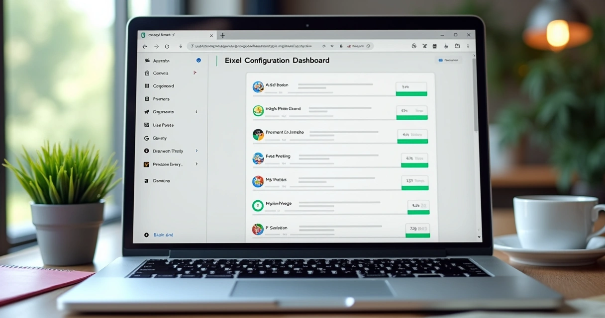 Tela de configuração de pixel de conversão 