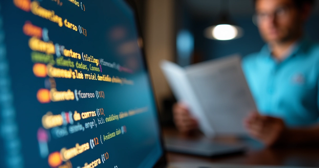 Tela de computador exibindo código de pixel de rastreamento 