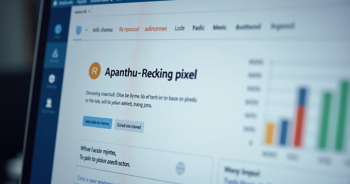 Tela de configuração de pixel de rastreamento em site 