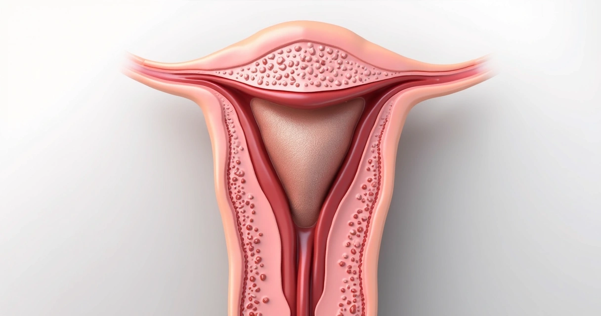 Ilustração médica de placa fibrosa no pênis 