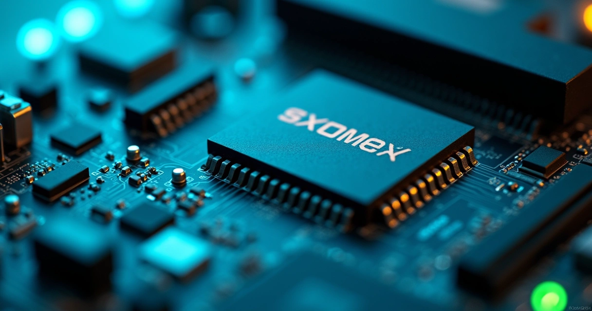 Detalhe de placa de vídeo de um computador 