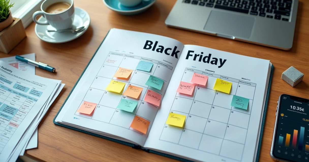Calendário do e-commerce com marcações de datas importantes 