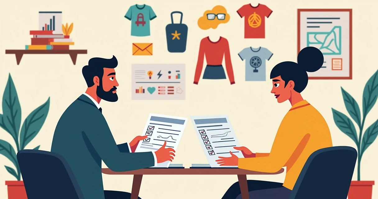 Pessoa planejando objetivo da camiseta personalizada 