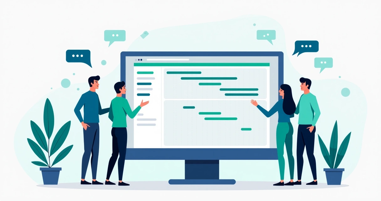 Tela do MS Project sendo ajustada para folgas da equipe. 