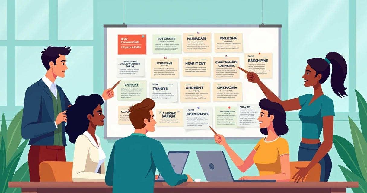 Equipe de comunicação eleitoral planejando estratégias inclusivas 
