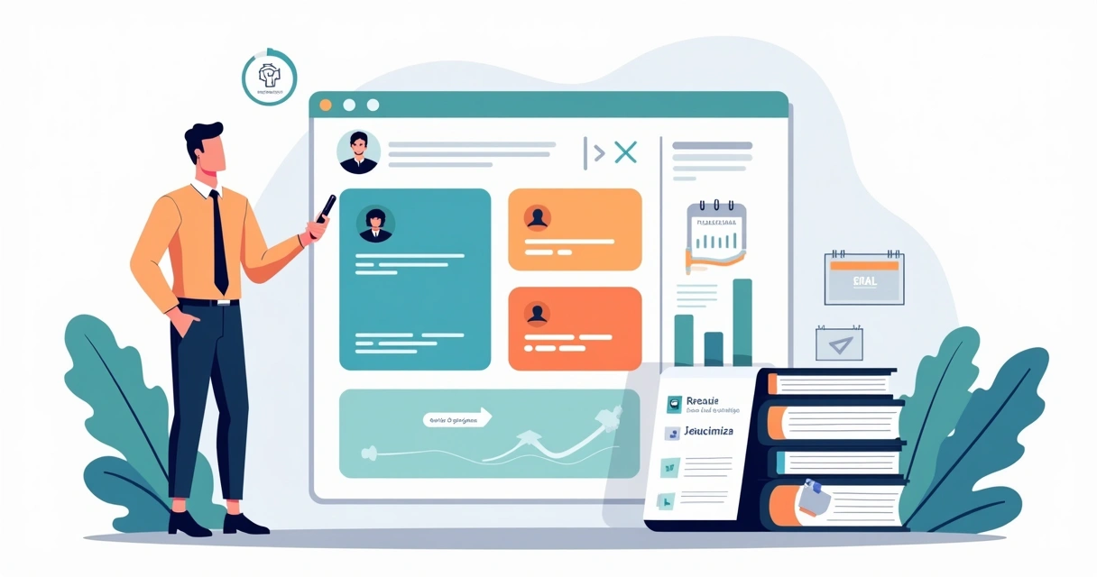 Empresário analisando plano estratégico simples com metas e prazos destacados 