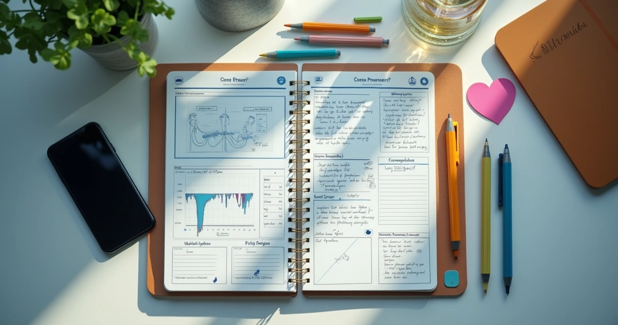 Mesa com caderno e tablet de curso online 