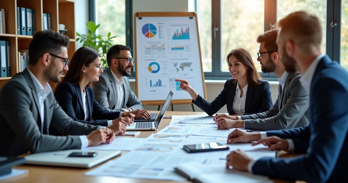 Plano financeiro de escritório contábil sendo revisado 