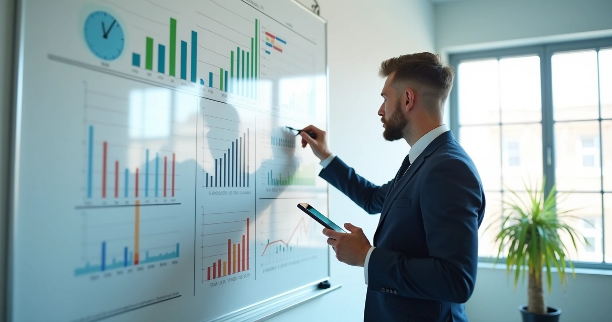 Planejamento financeiro mostrado por gráfico de crescimento 