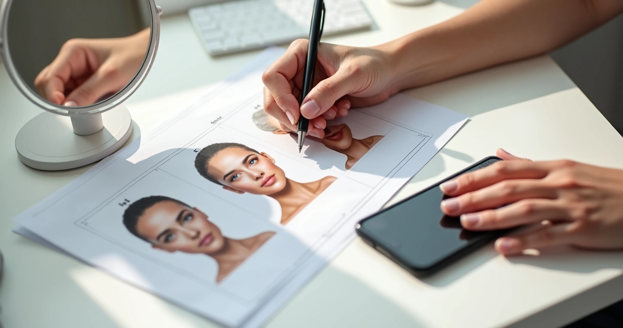 Planejamento de harmonização facial natural 