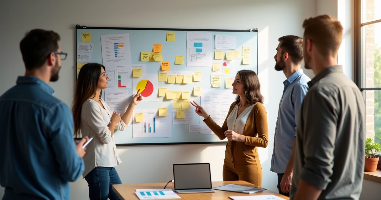 Quadro com planejamento de mídia para pequena empresa 