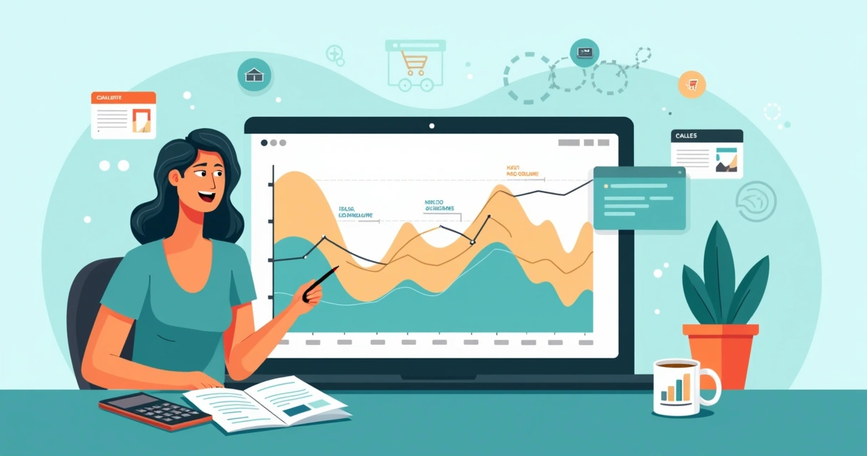 Gráfico de fluxo de caixa sazonal com reserva financeira destacada 