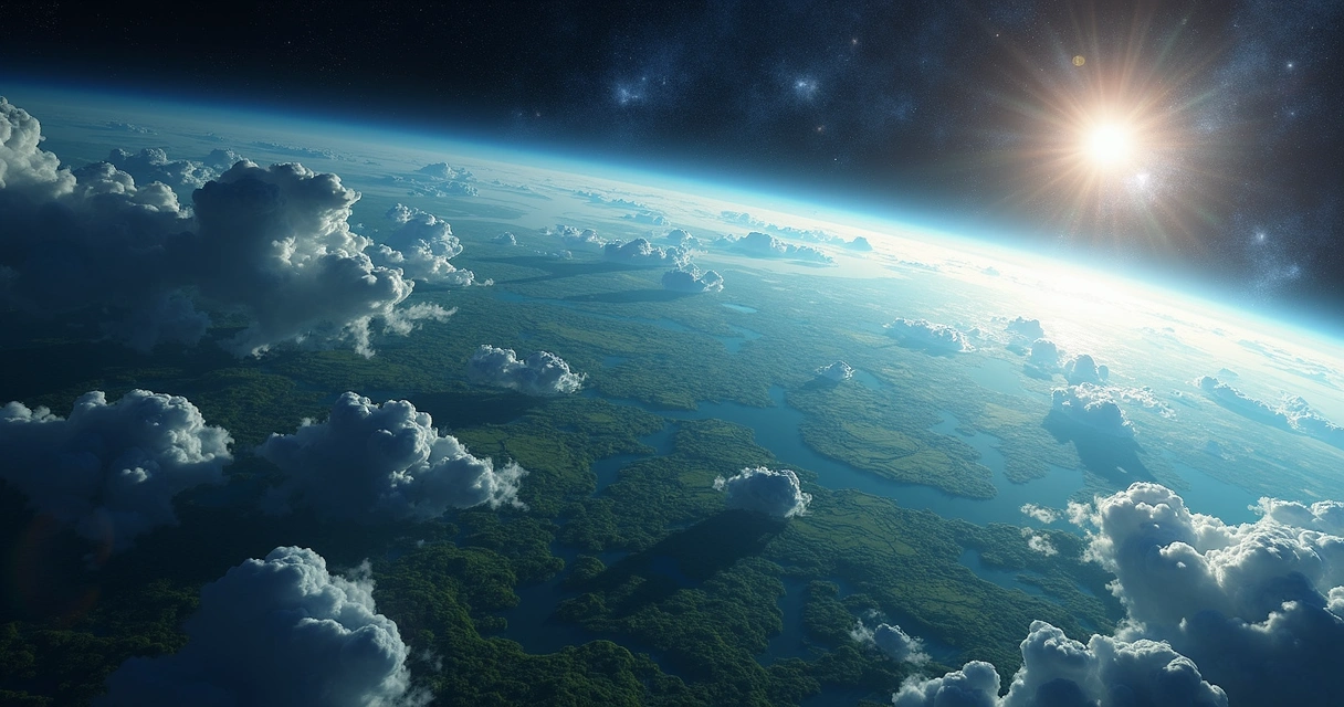 Planeta habitável mostrando sinais de vida simples