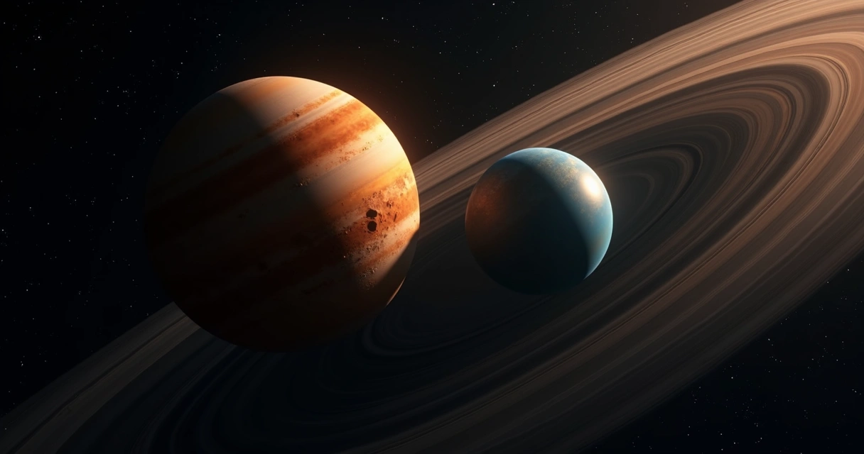 Planetas vistos do espaço em movimento parecia retrógrado 