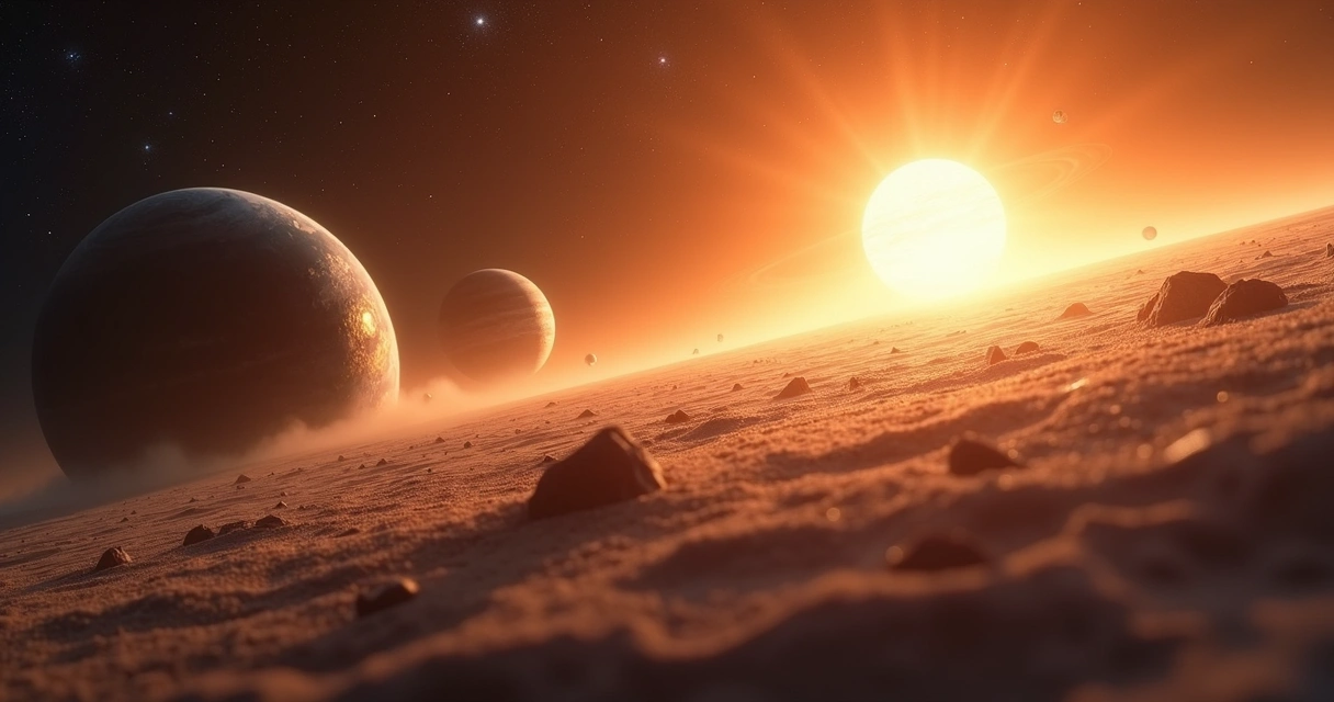 Acumulação de poeira formando protoplanetas em disco ao redor do Sol jovem