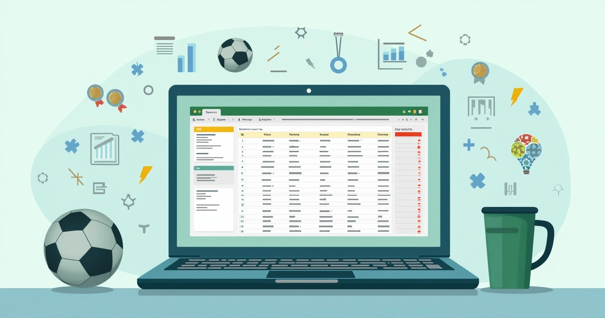 Planilha de apostas esportivas preenchida manualmente 