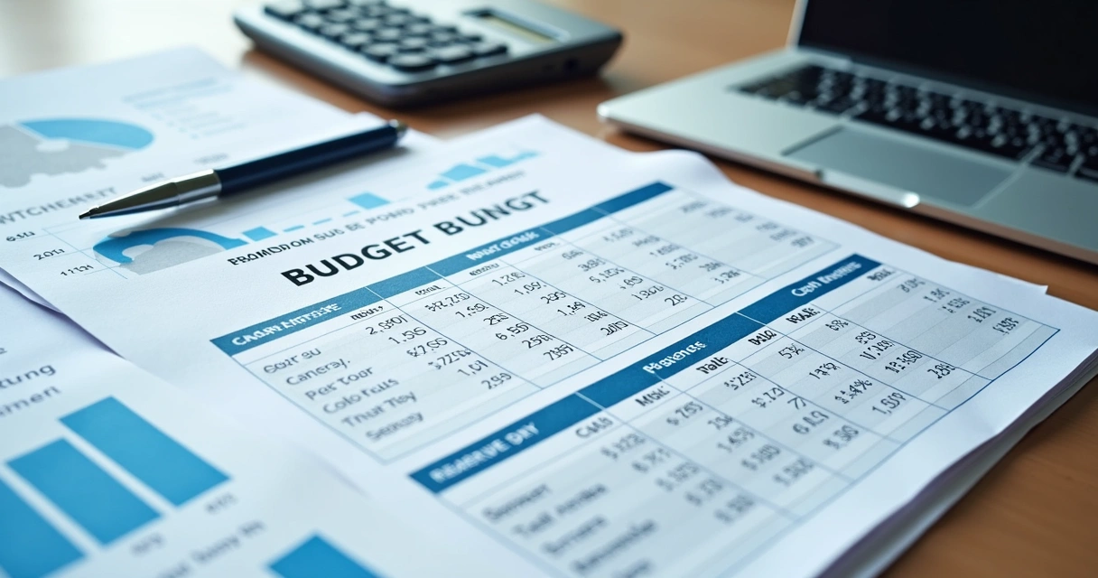 Planilha financeira de condomínio com calculadora e gráficos