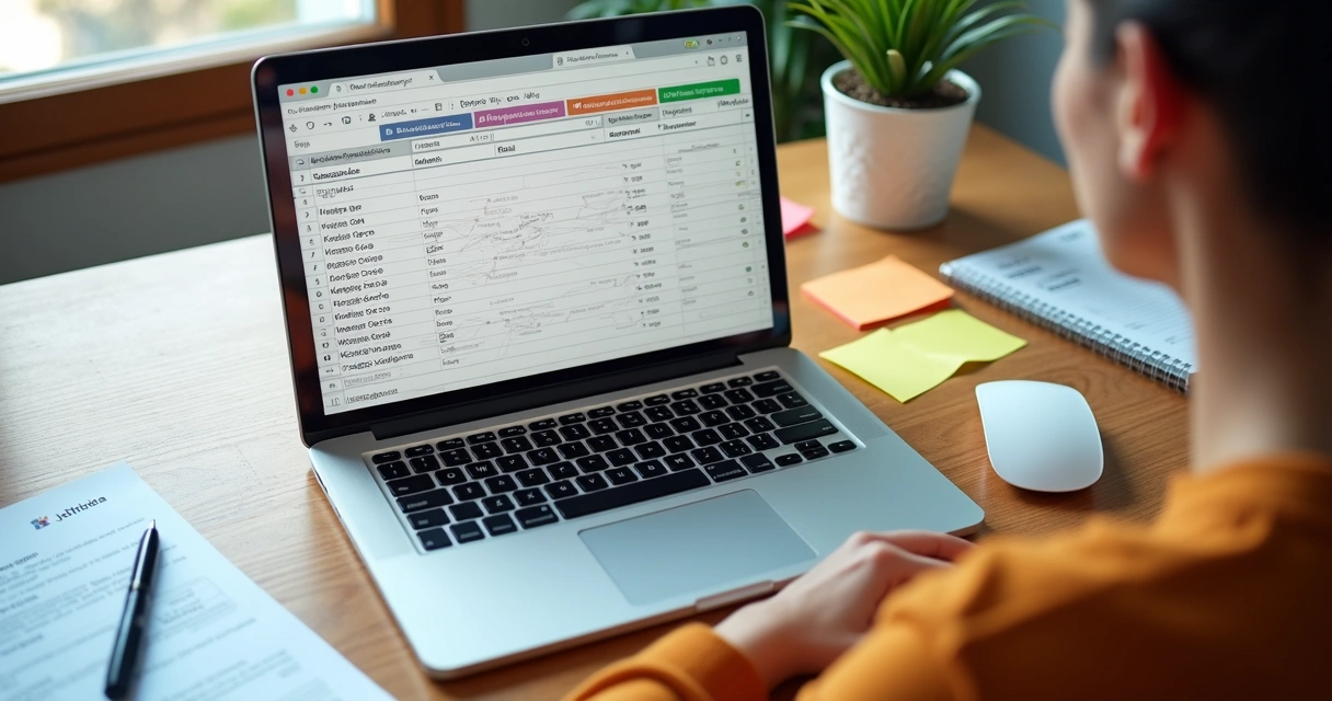 Planilha CSV sendo preparada para importar usuários 