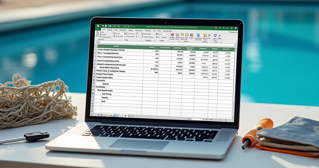Planilha de custos preenchida mostrando cálculo de insumos, km e horas técnicas 