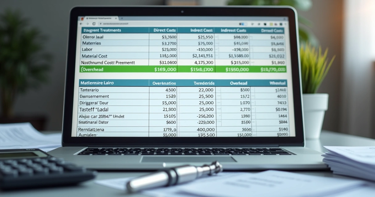 Planilha exibindo custos de clínica odontológica