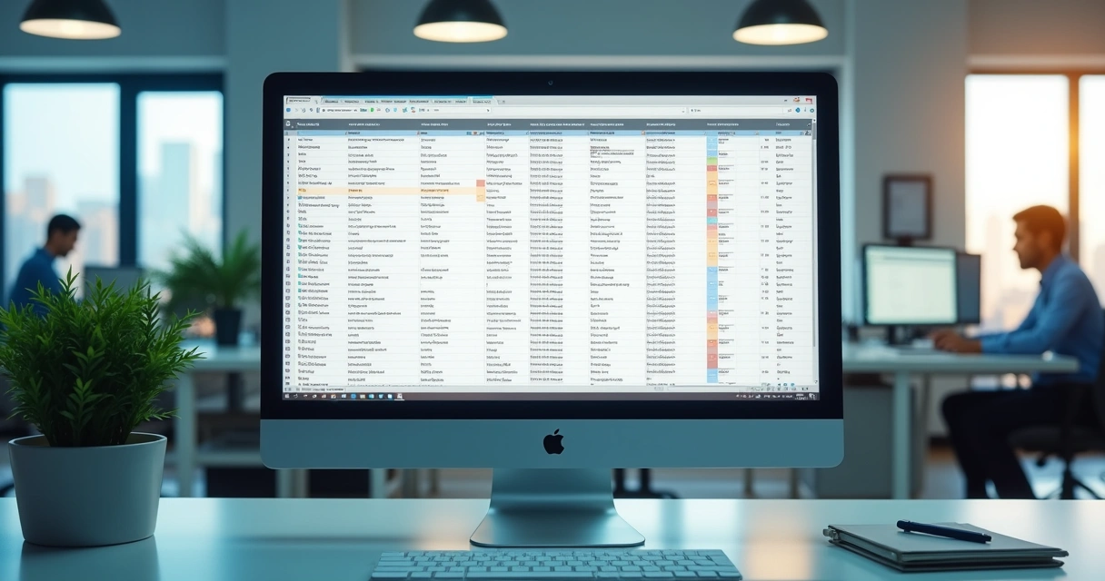 Planilha com dados de telefone e informações comerciais enriquecidas 