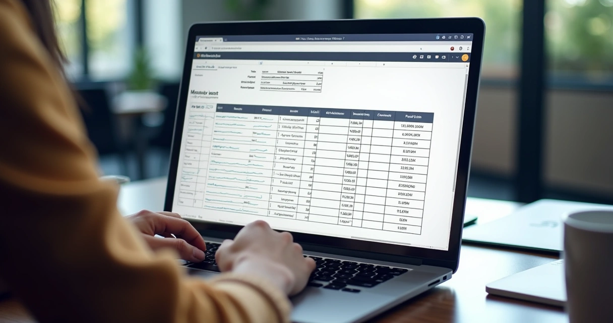 Planilha digital sendo enriquecida com dados cadastais empresariais