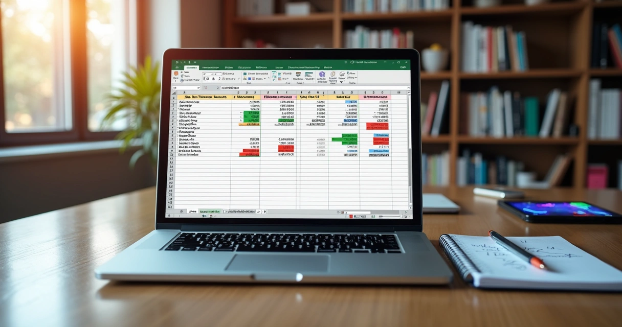 Planilha de Excel com fórmulas SE e critérios de aumento salarial para equipe de RH 
