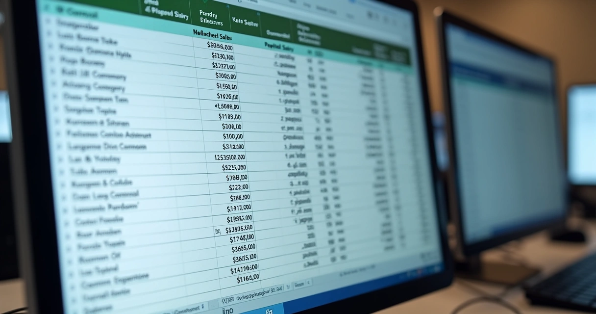 Planilha de controle financeiro com colunas de salários, benefícios e gastos de gabinete 