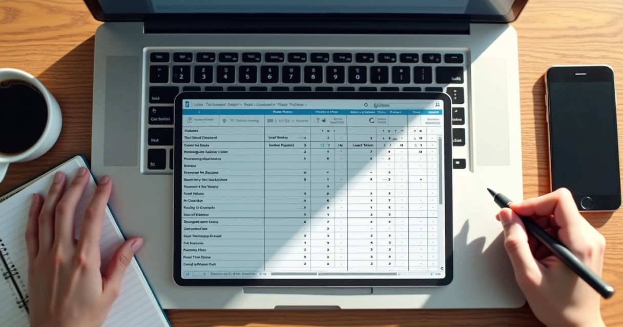 Lead Scoring: Como Classificar e Priorizar Leads B2B 5 Planilha mostrando matriz de critérios de lead scoring preenchida
