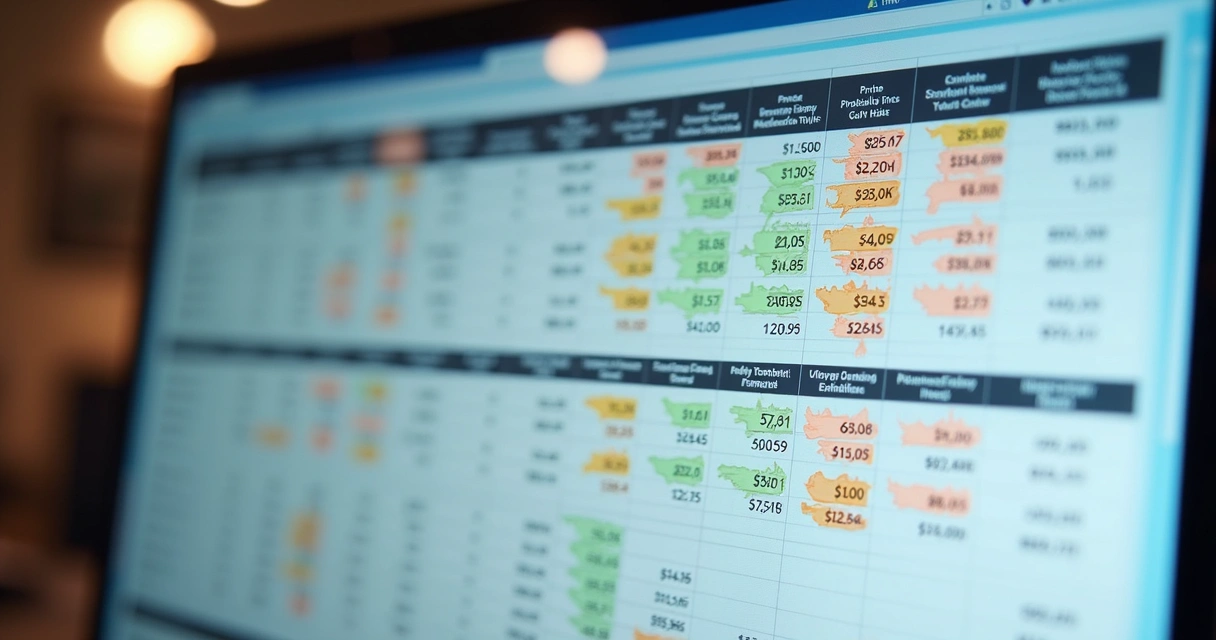 Planilha com probabilidades de apostas em loteria 