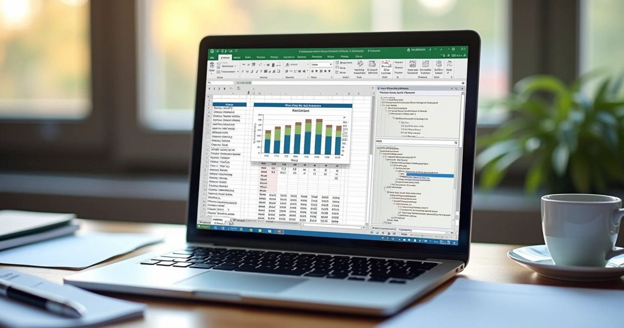 Planilha do Excel de RH usando macros, com gráficos e listas