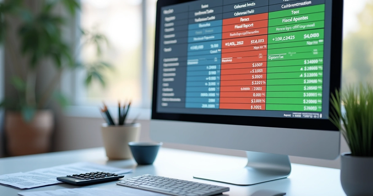 Planilha de simulação de impostos comparando cenários com e sem benefício fiscal 