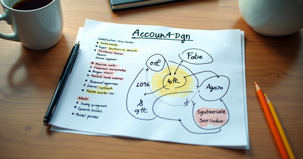 Página de plano anual de conta com metas e relacionamentos