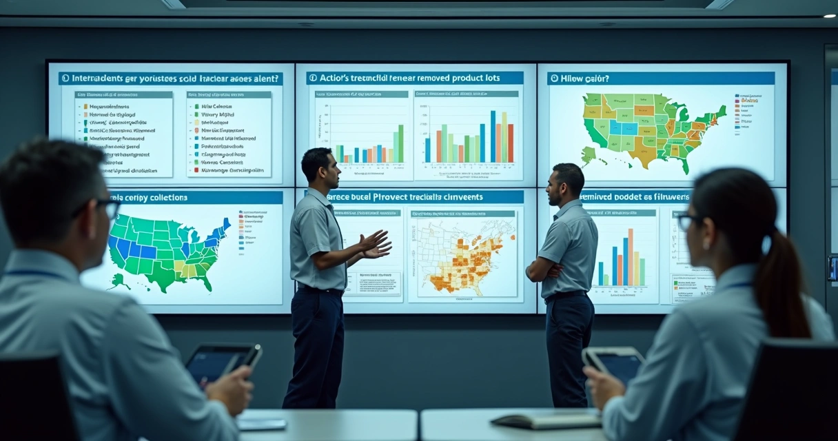 Quadro com etapas do recall de alimentos numa indústria 