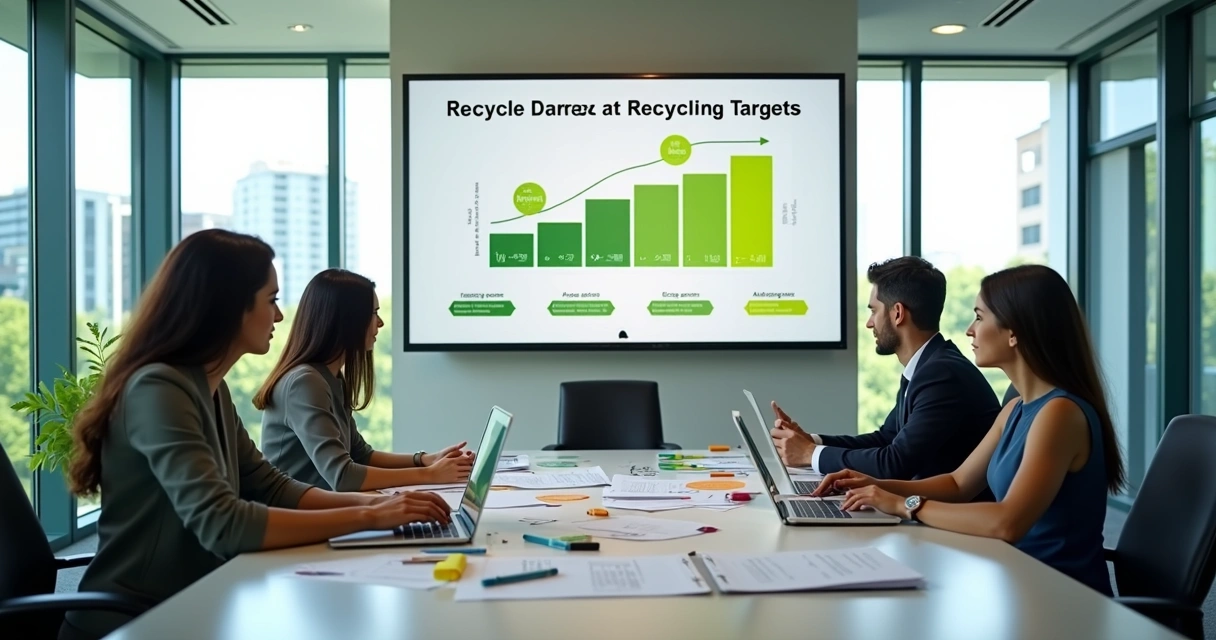 Reunião de empresas discutindo plano de logística reversa 