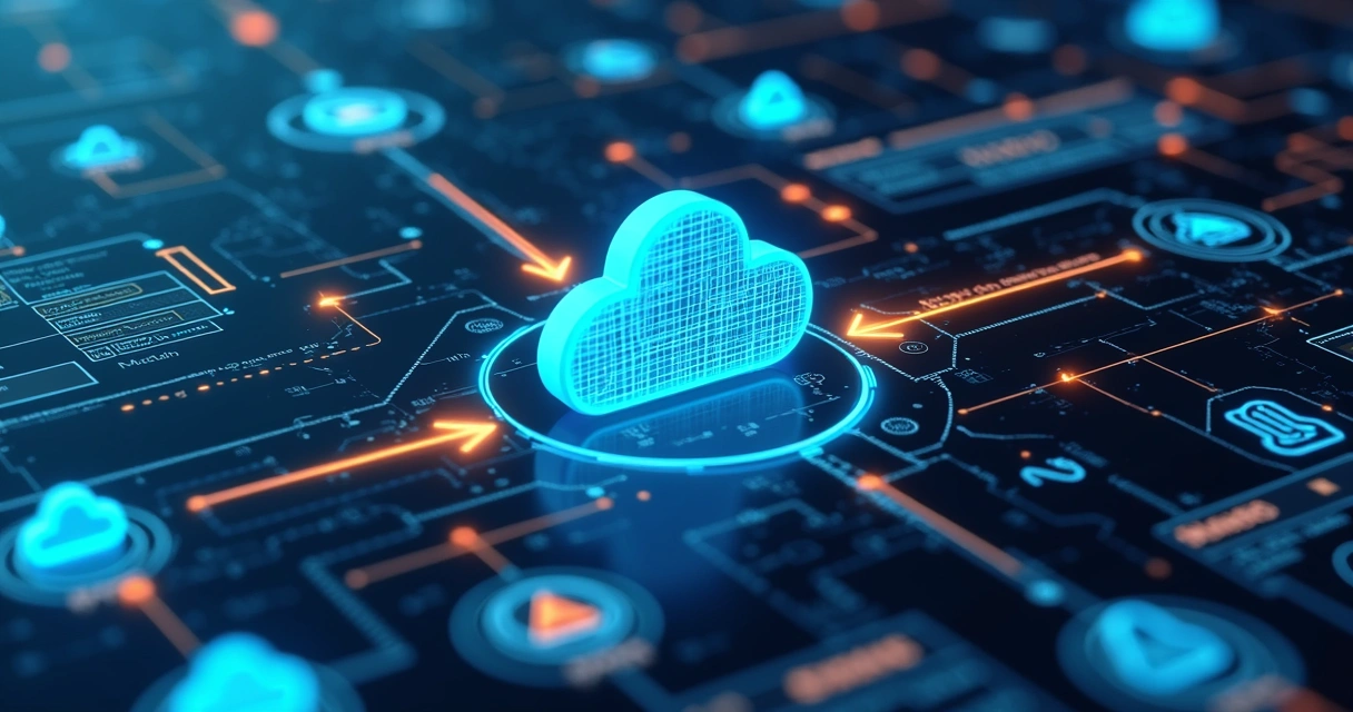 Painel com plano de recuperação de dados em nuvem destacado após falha 