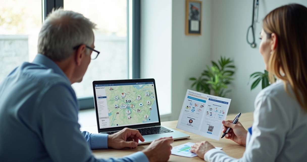 Pessoa escolhendo entre rede credenciada e livre escolha em plano de saúde 