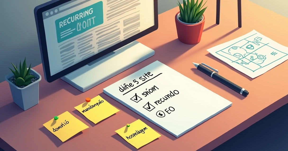 Checklist de planejamento e custos para criação e manutenção de sites em 2026