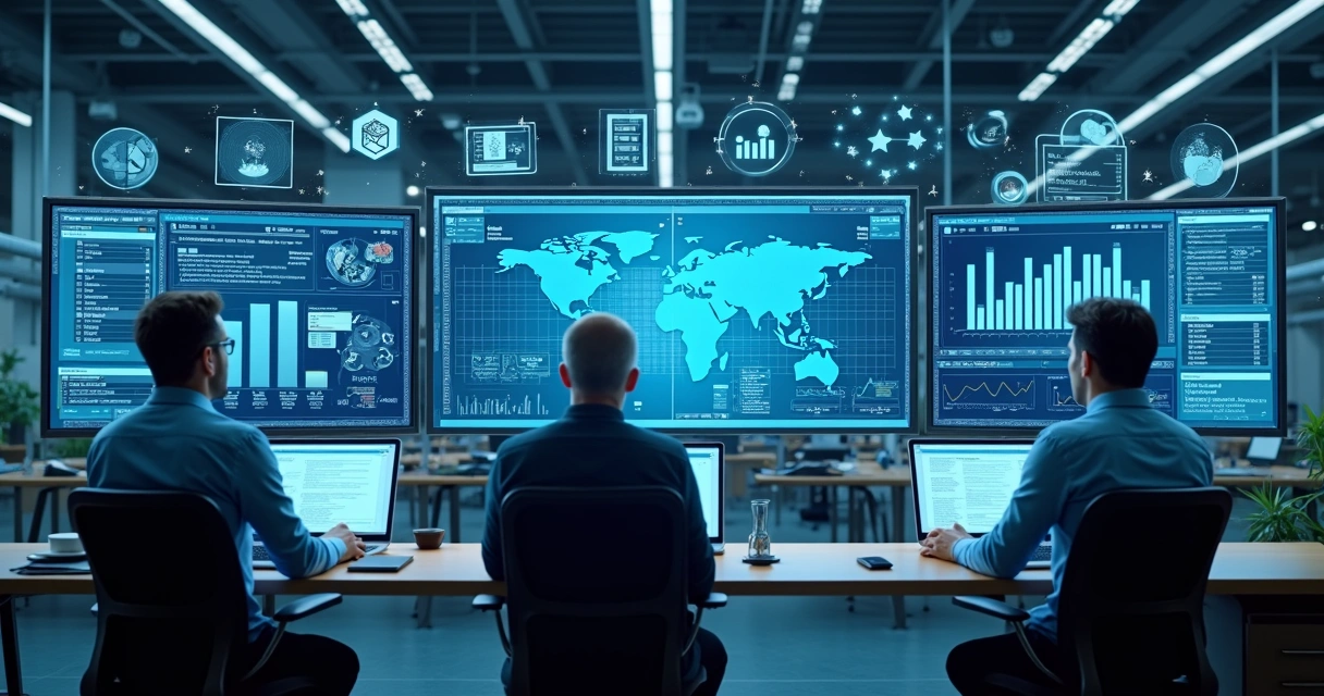 Fluxo visual representando os diferentes planos Prelix para equipes industriais 