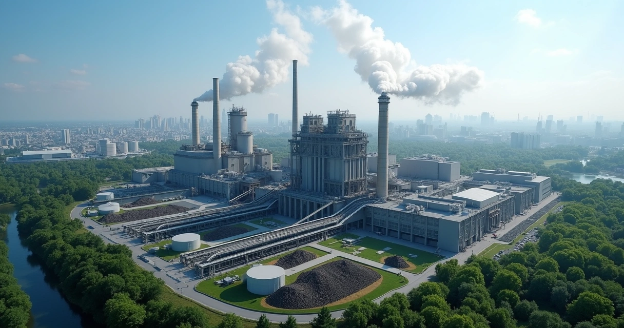 Planta industrial de valorização energética de resíduos sólidos urbanos