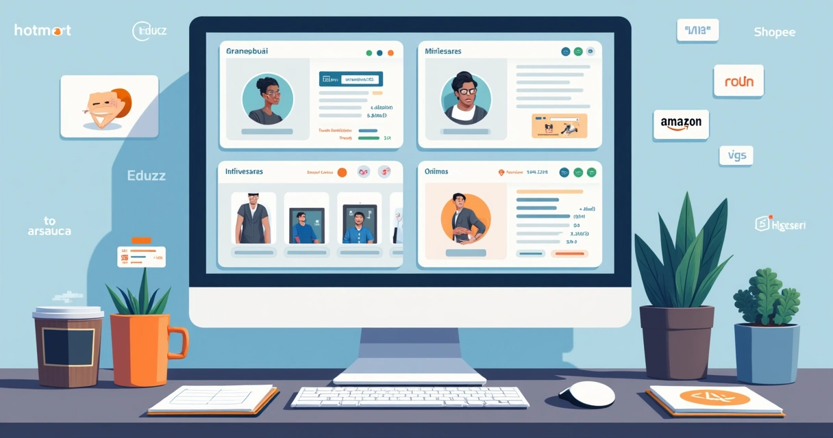 Painel de vendas de afiliados mostrando gráficos e números 