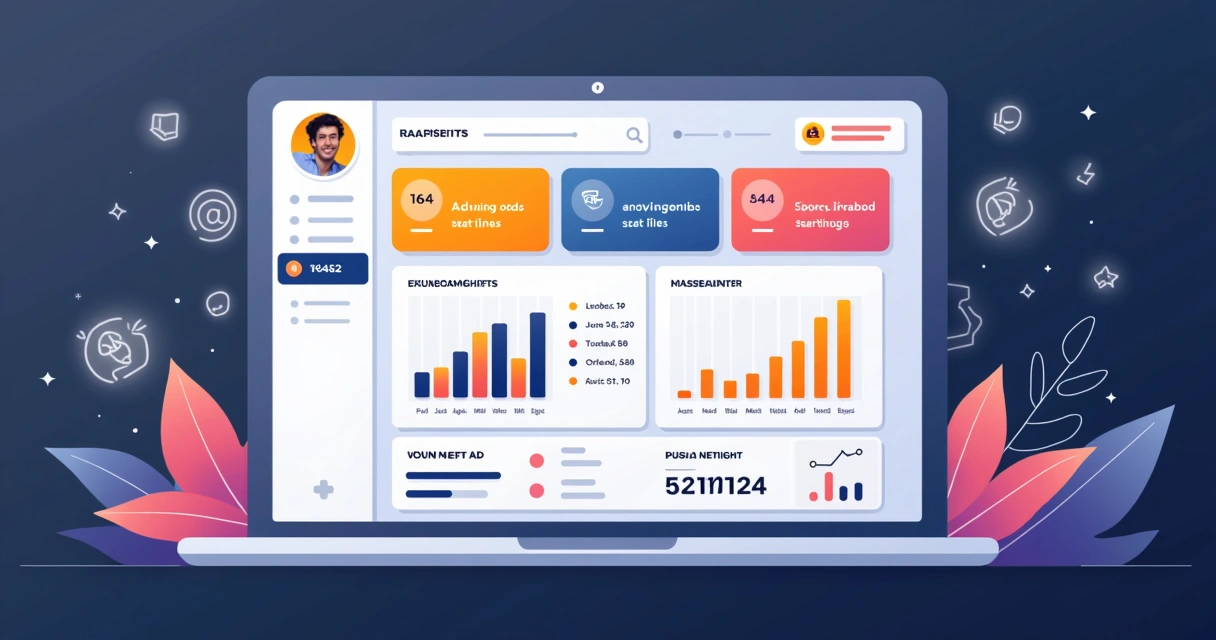 Tela de plataforma de análise de apostas esportivas com gráficos e estatísticas