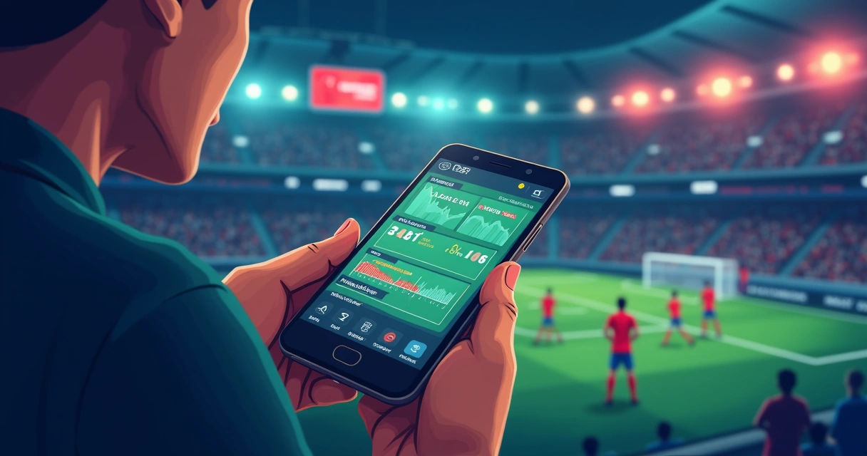Painel do aplicativo mostrando análise de jogo de futebol em tempo real 
