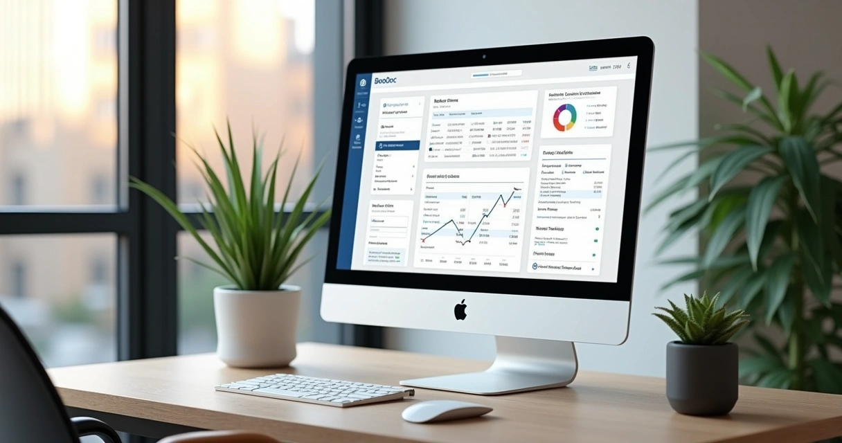 Tela de plataforma digital de contratos imobiliários BooDoc 