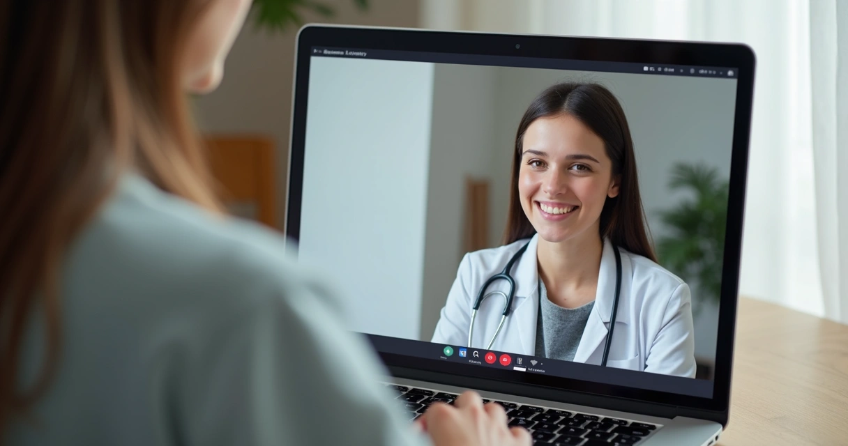 Sessão de terapia online com orientações em tela compartilhada 